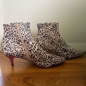 Leopard Print Ankle Boots